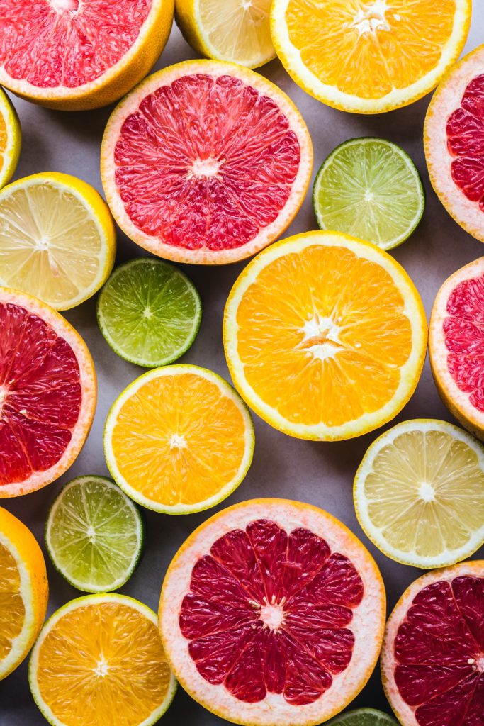 various citrus fruits