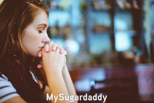 humble sugar baby thinking about life