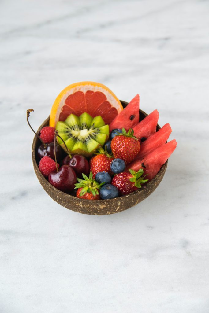 bowl filled with organic food