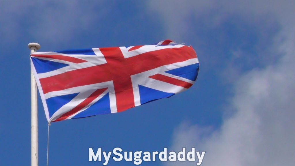 uk flag representing all sugar daddies in the uk