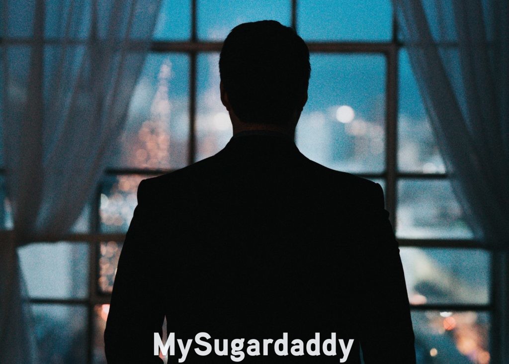 sugar daddy scam symbolized by man's silhouette 